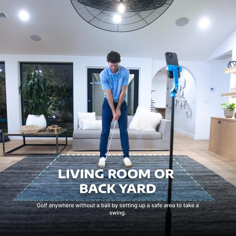 Golf at Home - No Ball Golf Simulator - Precise Simulation without a Ball - Play Golf Anywhere Anytime