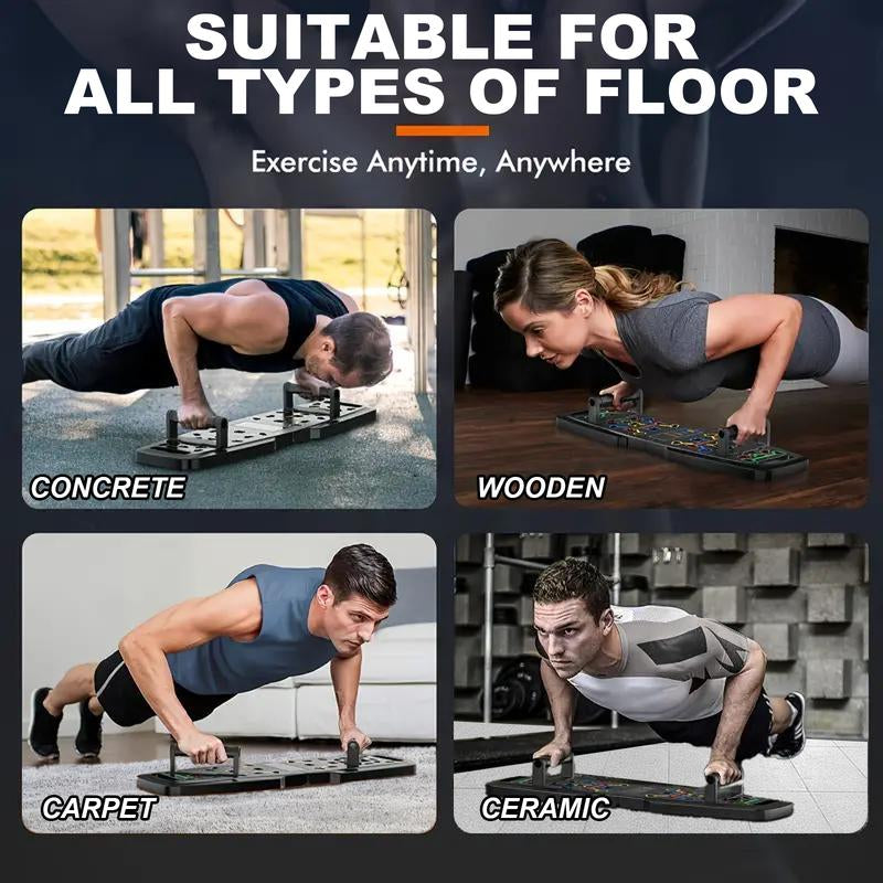 Multifunctional Push up Trainer Board with Ergonomic Design for Chest Muscle Strength Boost Home Gym Workout Efficiency Comfortable Exercise
