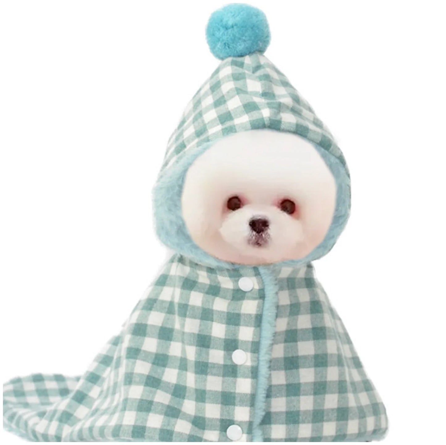 Checkered Pet Cloak Sleeping Bag - Warm & Stylish Cape for Dogs