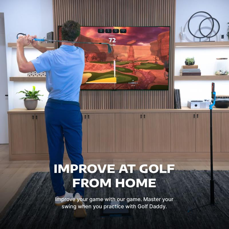 Golf at Home - No Ball Golf Simulator - Precise Simulation without a Ball - Play Golf Anywhere Anytime