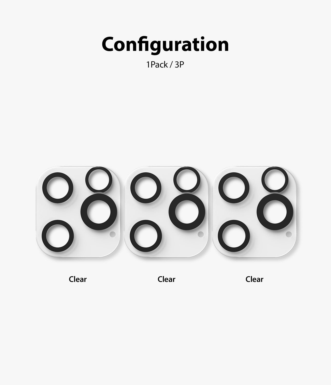 For Iphone 12 / Pro / Max / Mini Camera Lens Screen Protector Ringke Glass 3 PK