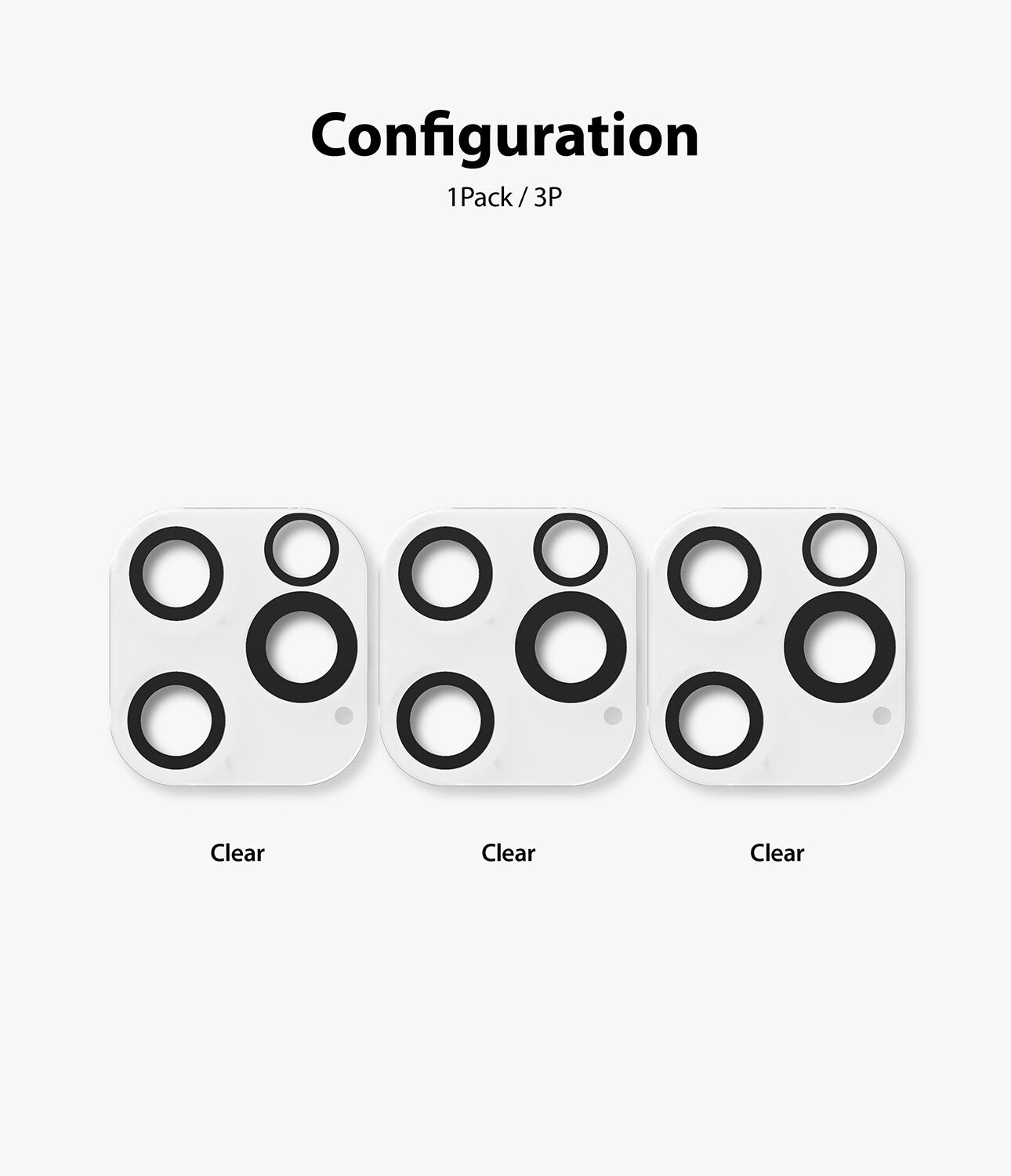 For Iphone 12 / Pro / Max / Mini Camera Lens Screen Protector Ringke Glass 3 PK