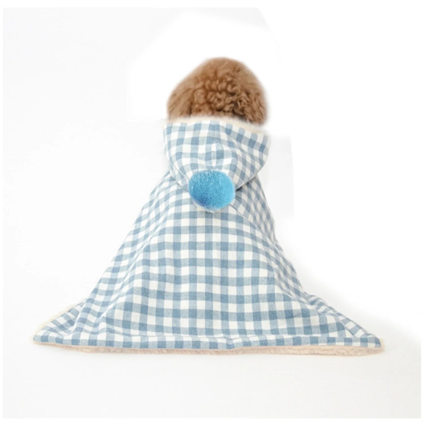Checkered Pet Cloak Sleeping Bag - Warm & Stylish Cape for Dogs