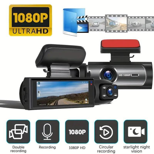 Whatook Dash Cam FHD 1080P Car Camera, Front Dash Camera for Cars, Mini Dashcams for Cars with Night Vision, 24 Hours Parking Mode, WDR, Loop Recording with 32GB
